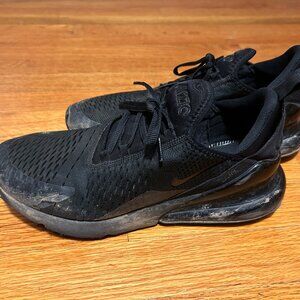 Nike Air Max 270 Triple Black Men's size 11 gym runner used worn